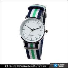 Boîtier plaqué argent Montre Singapour montres ladies, classic cloth watch